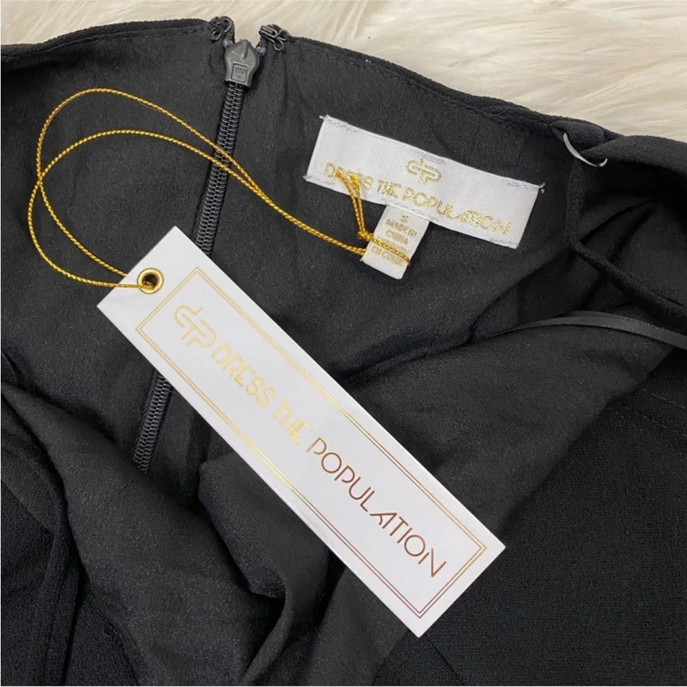 Beautiful new with tags dress the population dress black - Picture 6 of 7